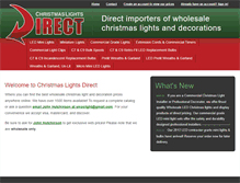 Tablet Screenshot of christmaslightsdirect.net